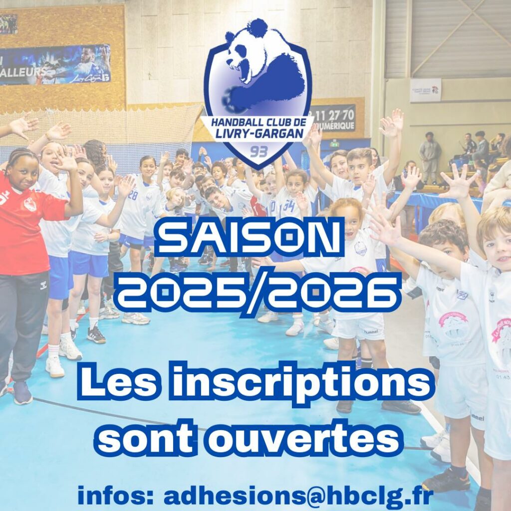 ADHESION HANDBALL-CLUB LIVRY-GARGAN SAISON 2025/2026